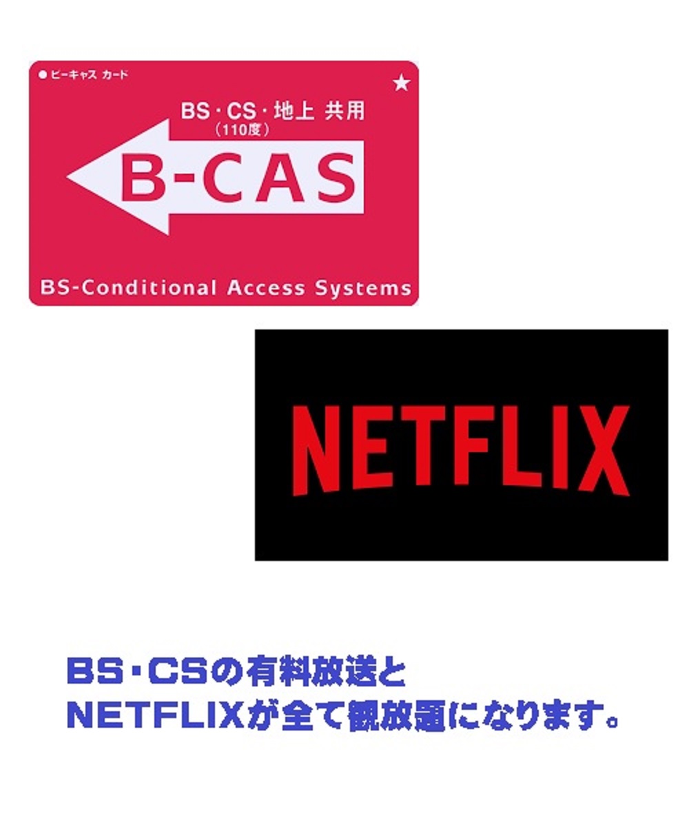 B-CASカードfreeとnetflix見放題Free権